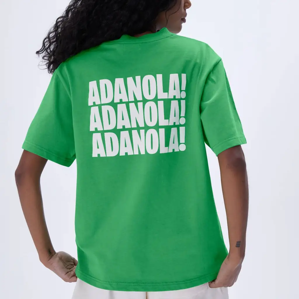 ADANOLA Resort Sports Short Sleeve Oversized T-Shirt - Kelly Green - Image 2