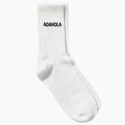 ADANOLA Socks - Light Grey Melange