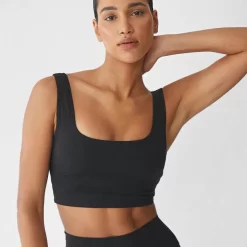 ADANOLA Square Neck Bra - Black