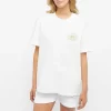 ADANOLA Tennis Collection Short Sleeve Oversized T-Shirt - White