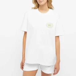 ADANOLA Tennis Collection Short Sleeve Oversized T-Shirt - White