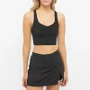 ADANOLA Tennis Collection V Neck Bralette - Black