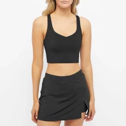 ADANOLA Tennis Collection V Neck Bralette - Black