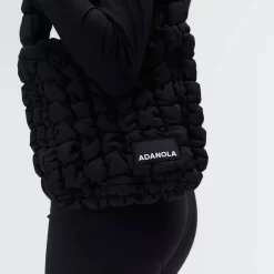 ADANOLA Textured Shoulder Bag - Black