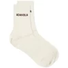 ADANOLA Tonal Logo Sock END Exclusive - Cream