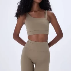 ADANOLA Ultimate Asymmetric Double Strap Bra - Deep Sand