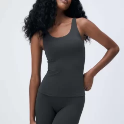 ADANOLA Ultimate Longline Tank Top - Graphite Grey