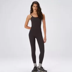 ADANOLA Ultimate Strappy Unitard - Coffee Bean