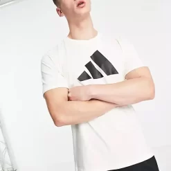 Adidas 3 Bar Logo T-Shirt - Cream