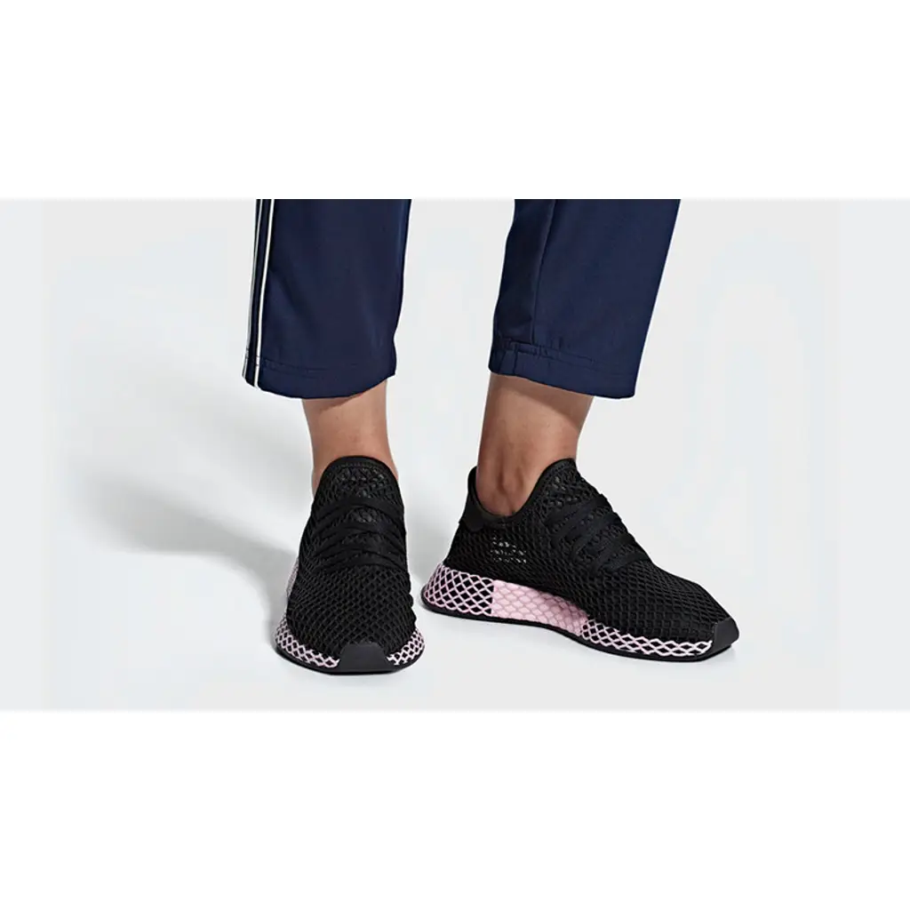 Adidas Deerupt Black Lilac Womens - Image 2