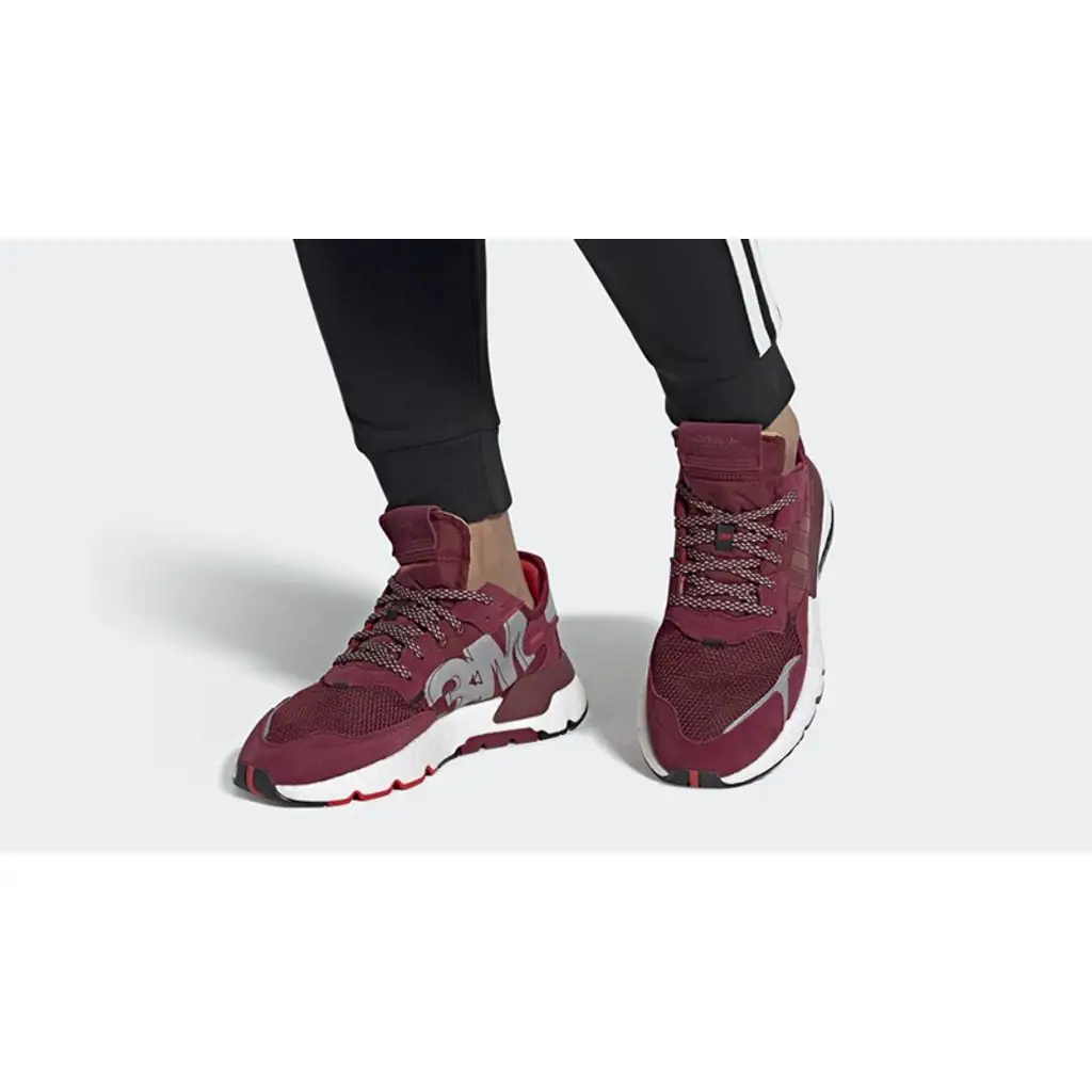 Adidas Nite Jogger Burgundy - Image 2