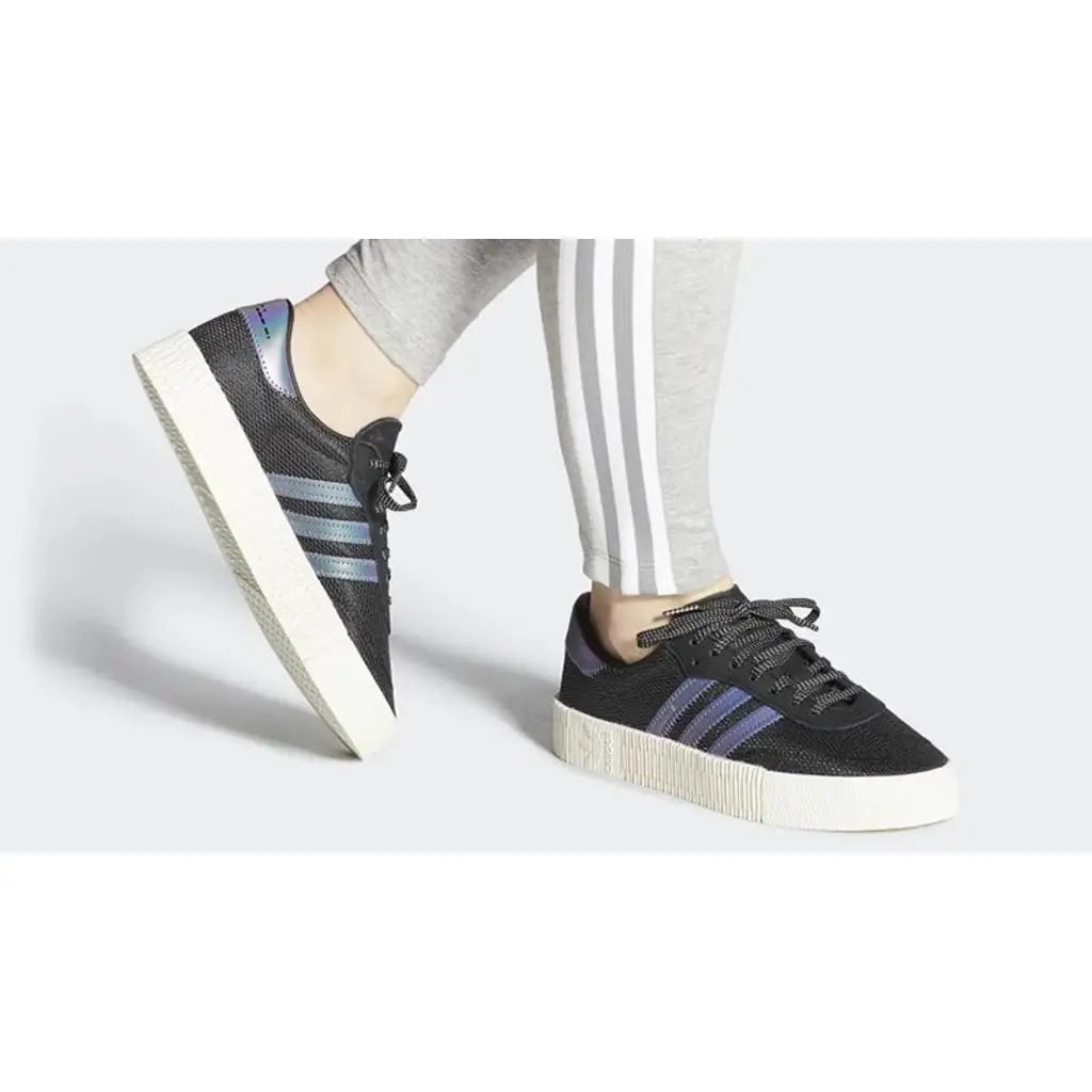 Adidas Sambarose Black White - Image 2
