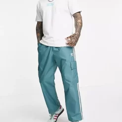 Adidas Adicolor 3-Stripe Cargo Pants - Emerald Green