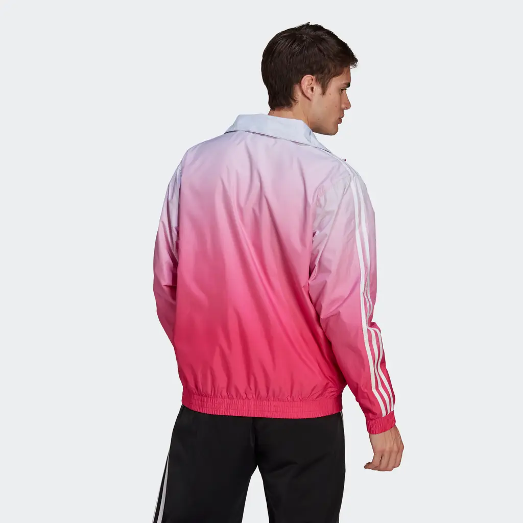 Adidas Adicolor 3D Trefoil 3-Stripes Ombre Track Top - Real Magenta - Image 2