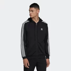 Adidas Adicolor Classics Hooded Full Zip Track Top - Black