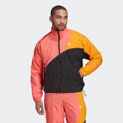 Adidas Adicolor Colorblock Track Top - Bright Orange
