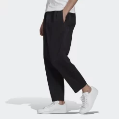 Adidas Adicolor Trefoil Relaxed Twill Trousers - Black