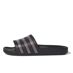 Adidas Adilette Aqua Slides Black Purple