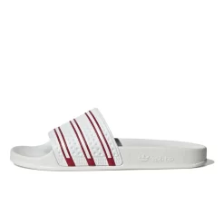Adidas Adilette Slides White Team Power Red