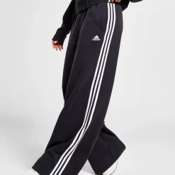 Adidas Badge Of Sport 3-Stripes Wide Joggers - Black