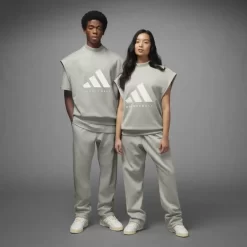 Adidas Basketball Sleeveless Sweatshirt - Grey