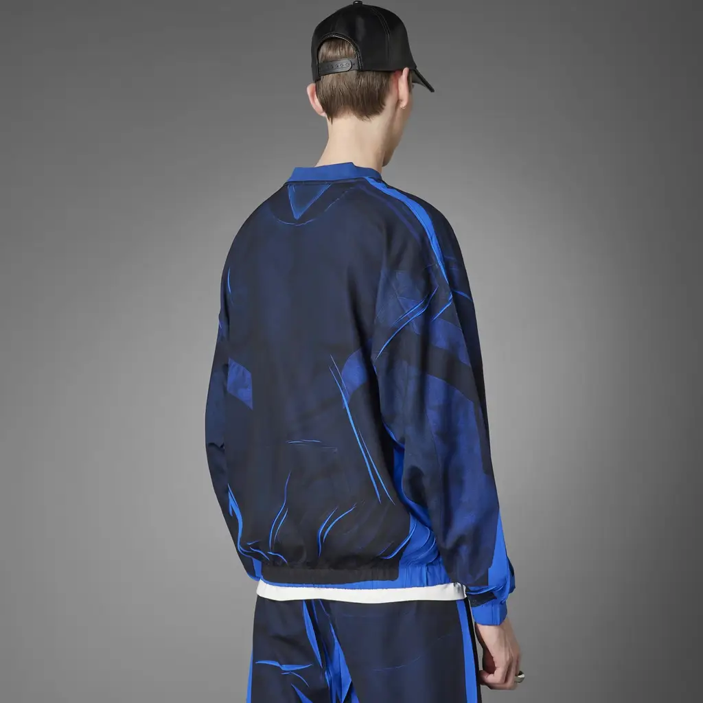 Adidas Blue Version Half-Zip Soccer Silk Track Top - Power Blue - Image 2