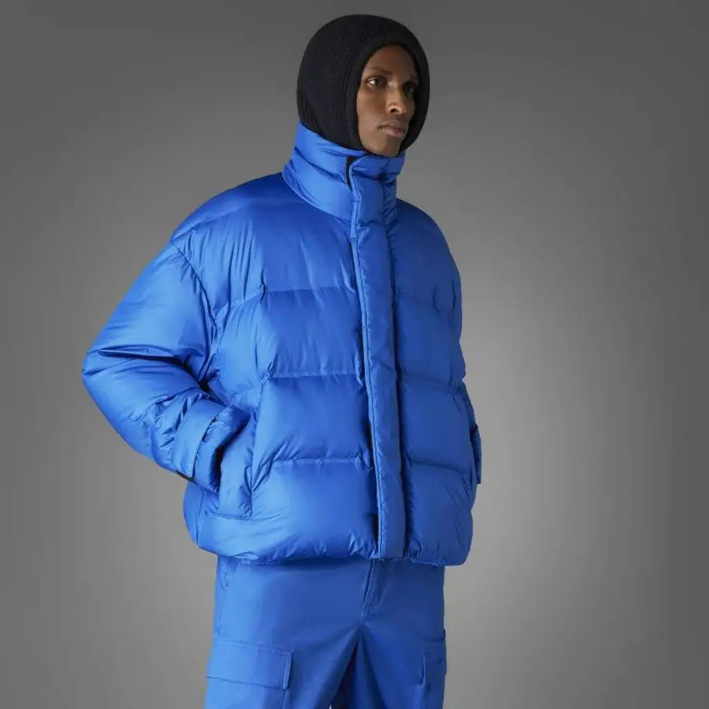 Adidas Blue Version Oversized Down Puffer Jacket - Royal Blue - Image 4