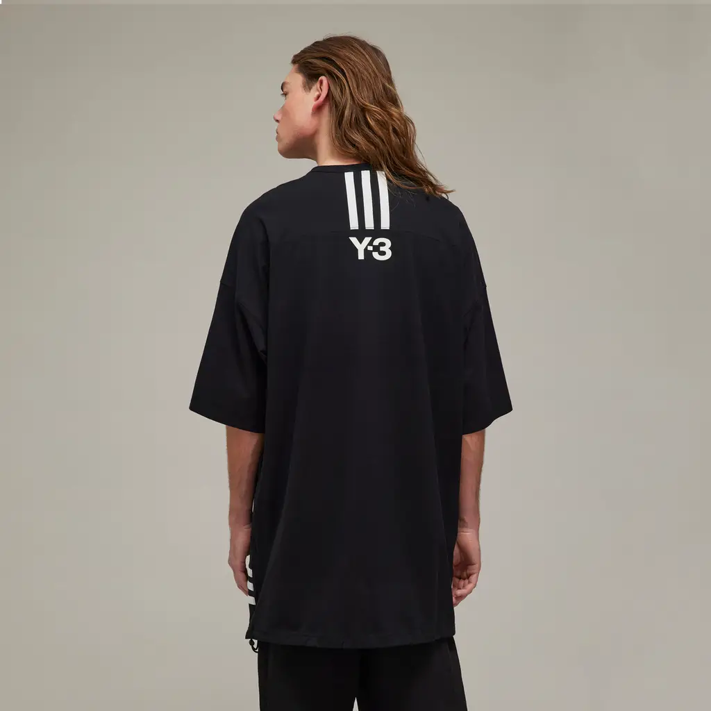 Adidas CH1 Oversized Short Sleeve Stripes T-Shirt - Black - Image 2
