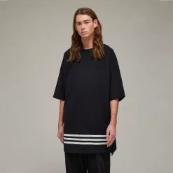 Adidas CH1 Oversized Short Sleeve Stripes T-Shirt - Black