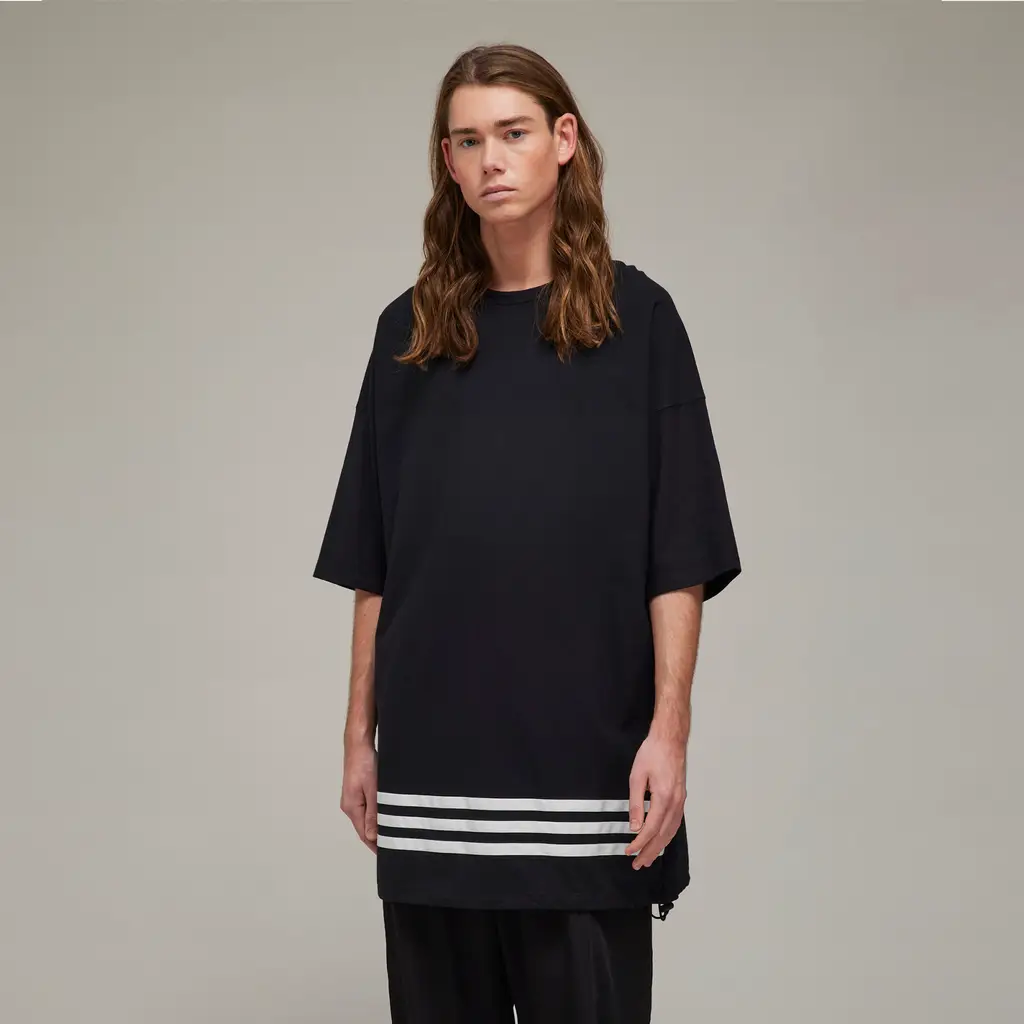 Adidas CH1 Oversized Short Sleeve Stripes T-Shirt - Black