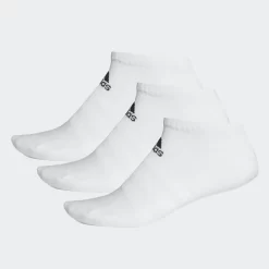 Adidas Cushioned Basketball Low-Cut Socks - White