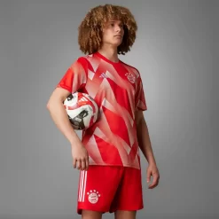 Adidas FC Bayern Pre-Match Jersey - Red White