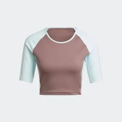 Adidas Hyperglam Training Crop T-Shirt - Purple