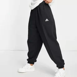 Adidas Lounge Essential Studio Joggers - Black