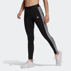 Adidas LOUNGEWEAR Essentials 3-Stripes Leggings - Black