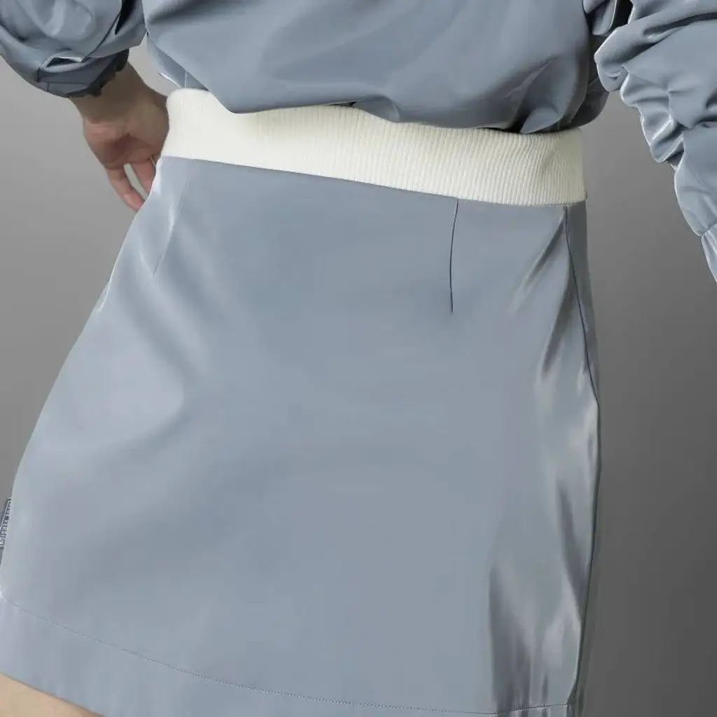 Adidas Blue Version High Shine Skirt - Grey - Image 6