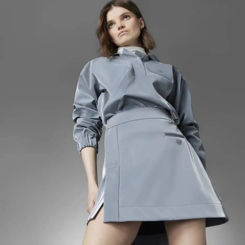 Adidas Blue Version High Shine Skirt - Grey - Image 4