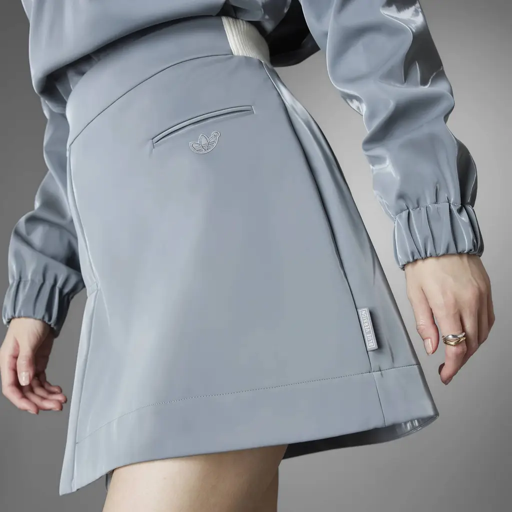 Adidas Blue Version High Shine Skirt - Grey - Image 8