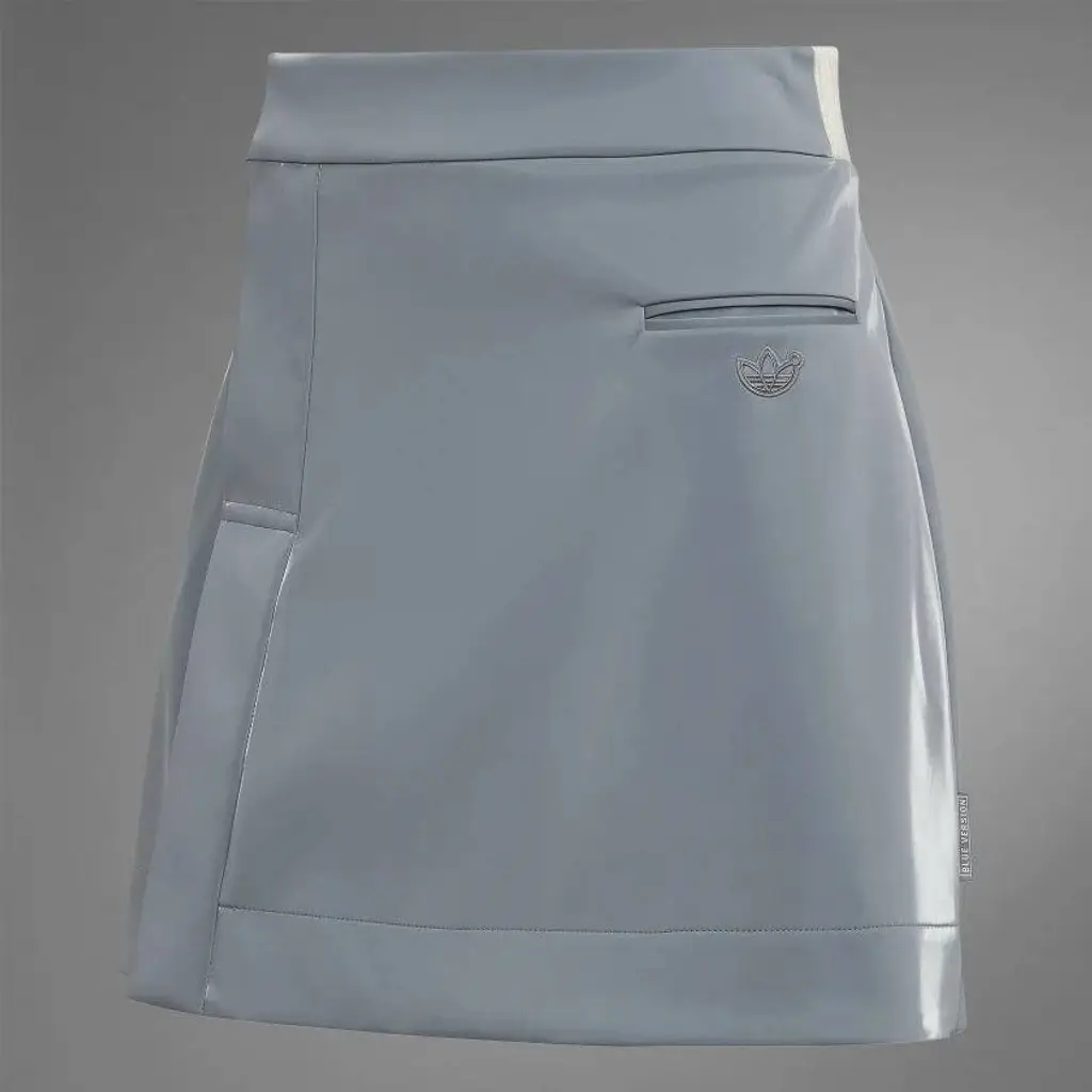 Adidas Blue Version High Shine Skirt - Grey - Image 9