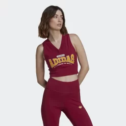 Adidas Class Of 72 Crop Vest - Legacy Burgundy
