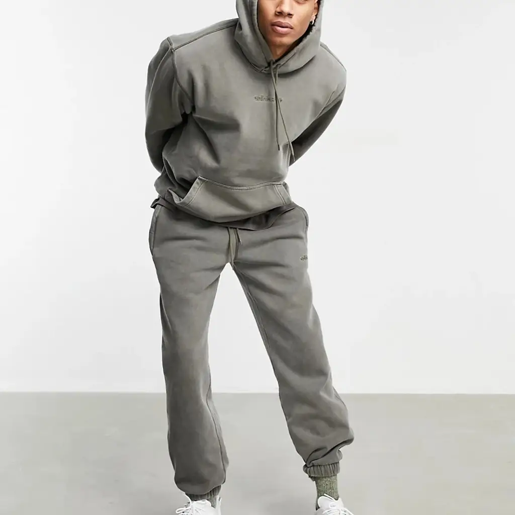 Adidas Originals Premium Sweats Overdyed Hoodie Olive - Olive - Image 4