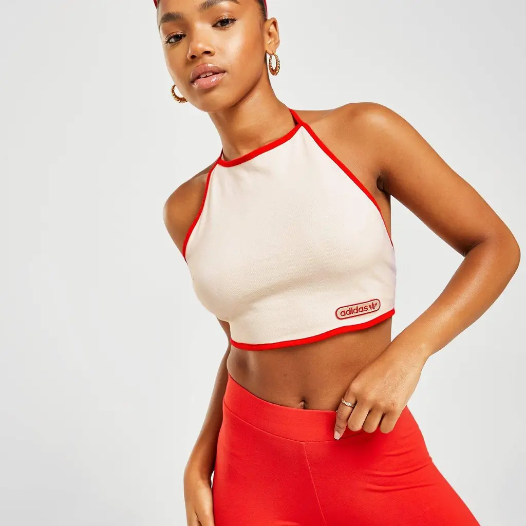 Adidas Originals Resort Halterneck Top - Brown - Image 2