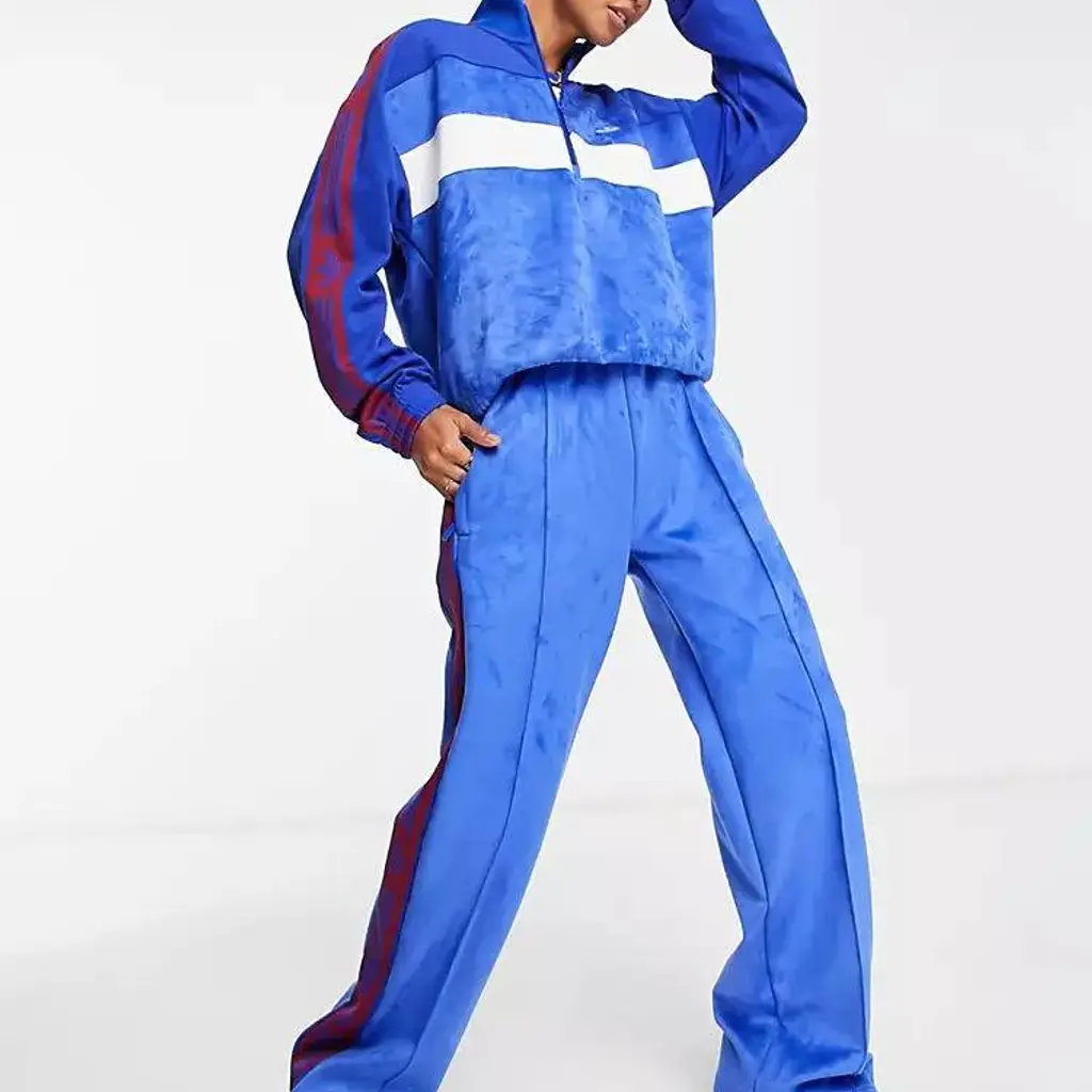 Adidas Originals Retro Sport Tape Track Top - Blue - Image 4