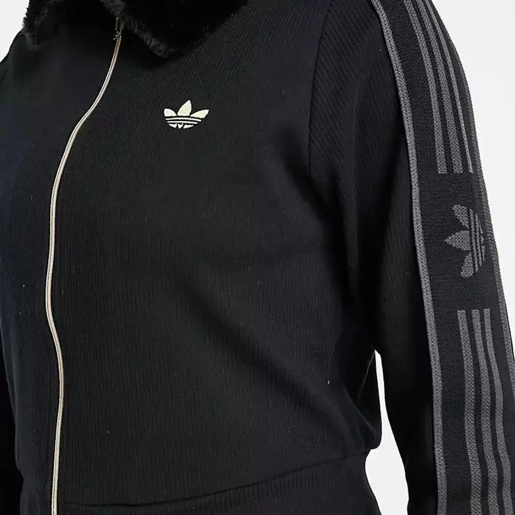 Adidas Originals Ski Chic Rib Track Top - Black - Image 3