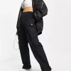 Adidas Wide Leg Cargo Trousers - Black
