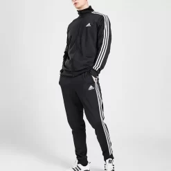 Adidas Primegreen Essentials 3-Stripes Tracksuit - Black