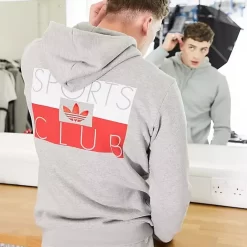 Adidas Sports Club Hoodie - Grey