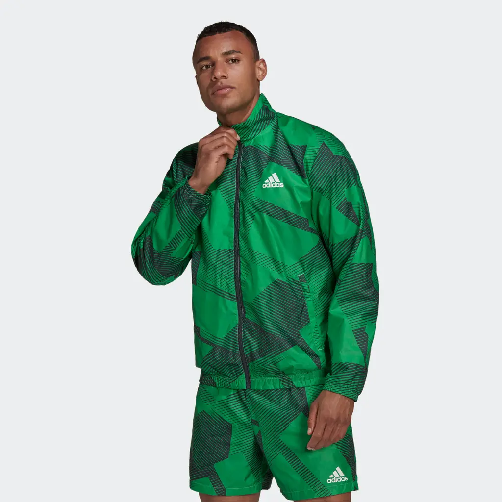Adidas Sportswear Graphic Track Top - Vivid Green