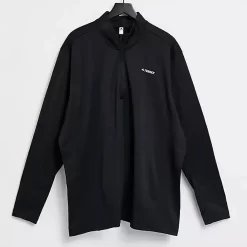 Adidas Terrex Half Zip Fleece Track Jacket - Black