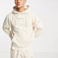 Adidas Trefoil Linear Premium Hoodie - Beige
